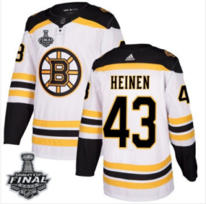 Bruins #43 Danton Heinen Weiß 2019 Stanley Cup Final Stitched